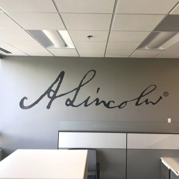 Digital Wall Vinyl Letteringsignarama Silver Springlincoln Financial Group