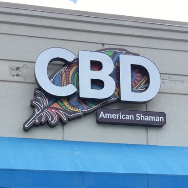 illuminated channel letter sign for storefront