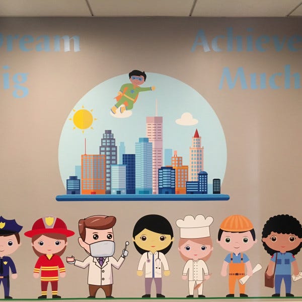 Pediatrics Dream Big Wall