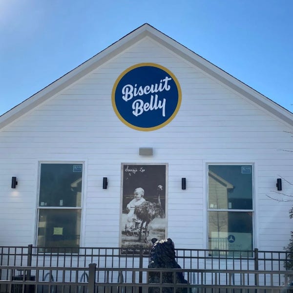 Biscuit Belly Custom Building Sign