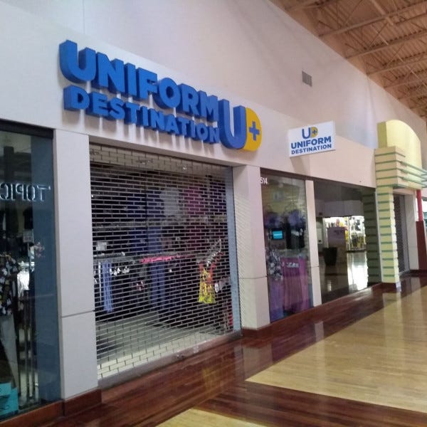 Wall Sign-Uniform Destination