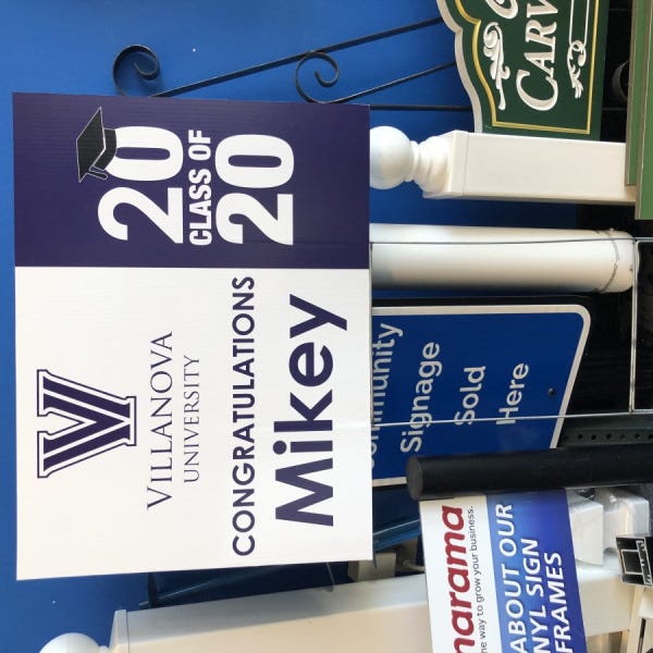Mikey Grad Yard Sign_Roseland