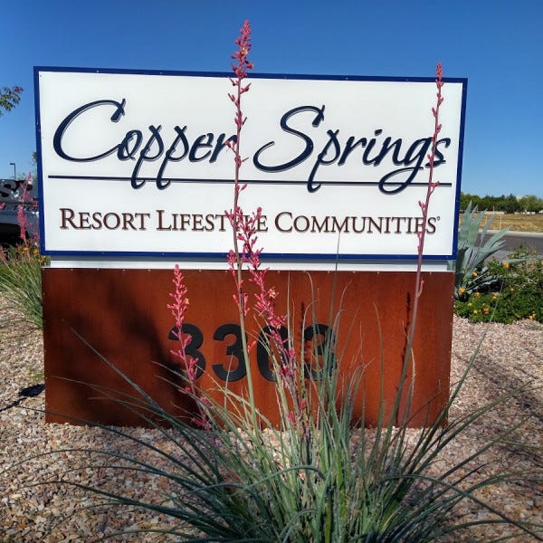 Ground Sign- Copper Springs