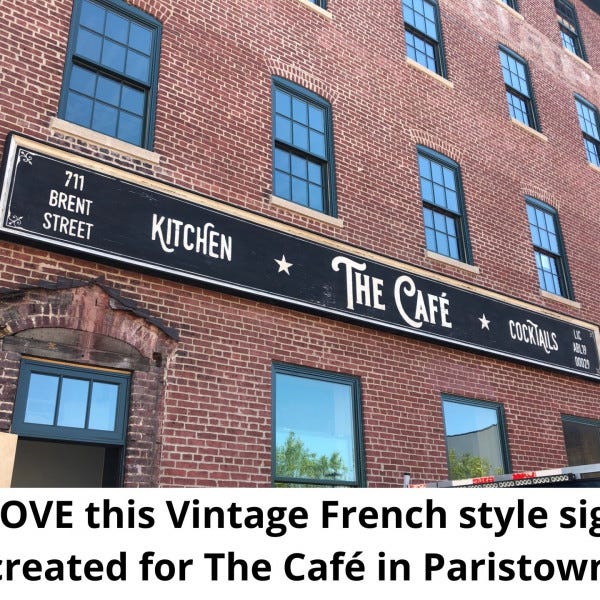 Cafe Gets Building Signage