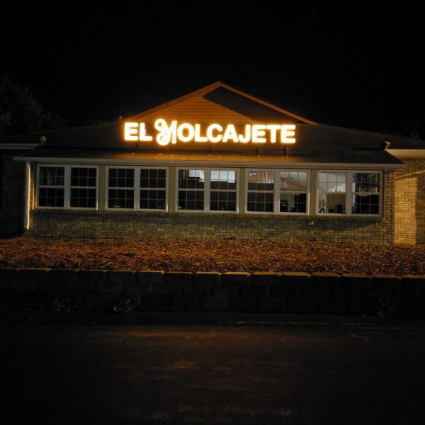 Ankeny El Molcajete Channel Letters At Night