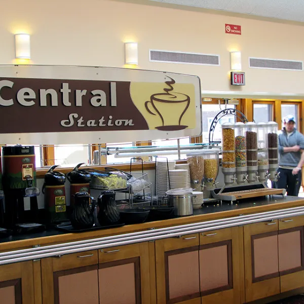 3d Cook Commons Central Station Dimensional Sign With Custom Bracket South Burlington Vt