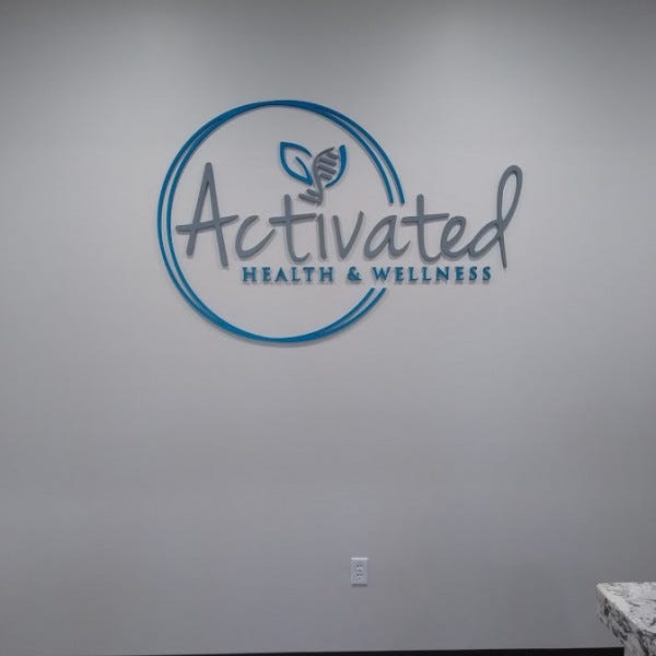 Wall Sign-Activated Health & Wellness