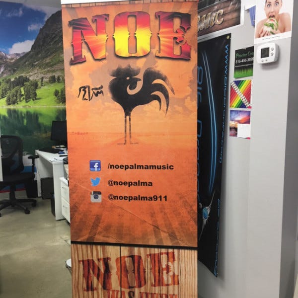 Noe Palma Standup Banner