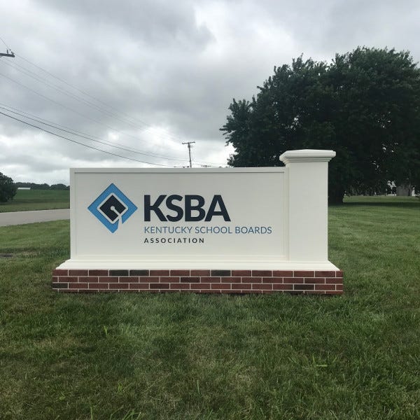 KSBA Stucco Monument Sign