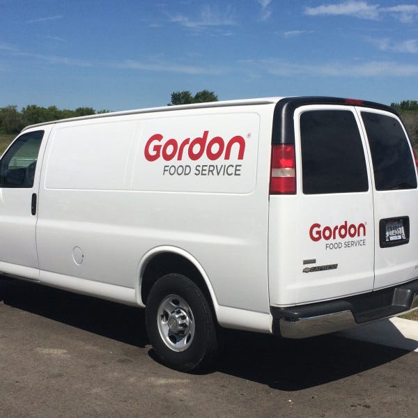 Gordon Food Service Truck Decals from 2015 in Kenosha, WI
