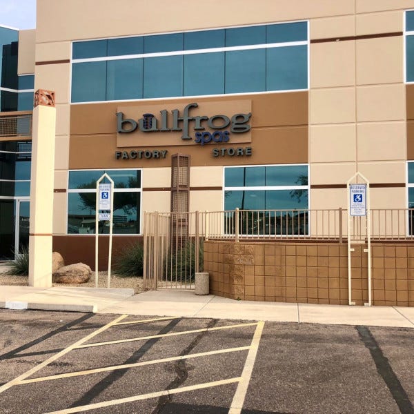 Building Signs-Bullfrog Spas