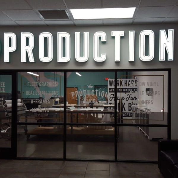 Wall Sign-Production