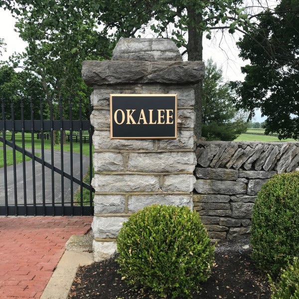 Okalee Farm Cast Bronze Palque
