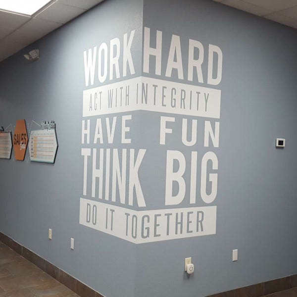 Wall Graphics-Company Core Values