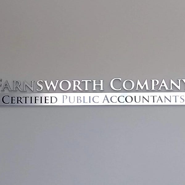 Lobby Sign-Farnsworth Company