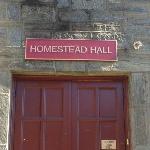 Carved Sign - Homestead Hall