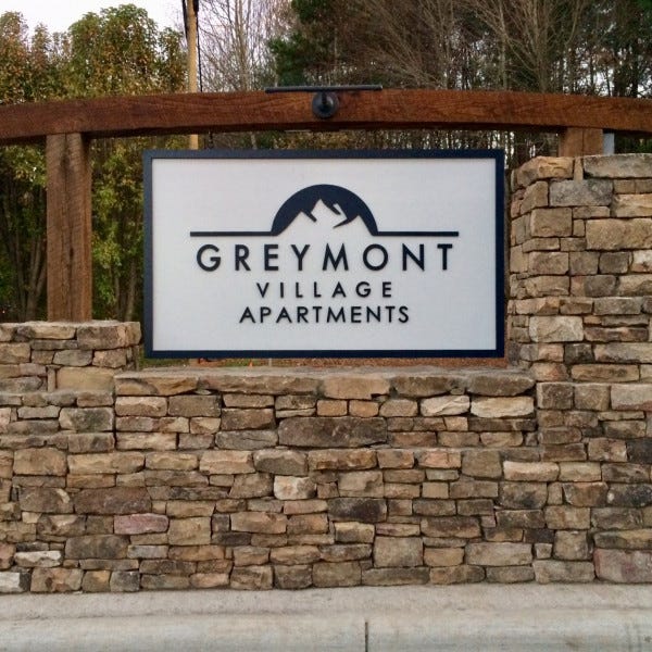 AVL Signs Greymont Monument