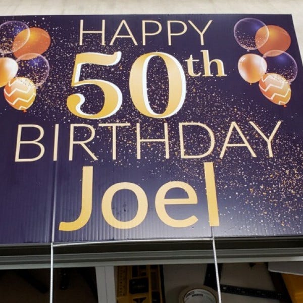 50 BDay Lawn Sign_Roseland
