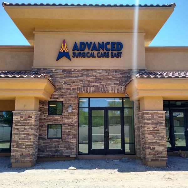 Building Sign- Advanced Surgical Care East