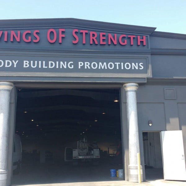 Building Sign- Wings Of Strength