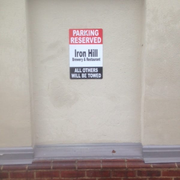 Parking Signs - Iron Hill