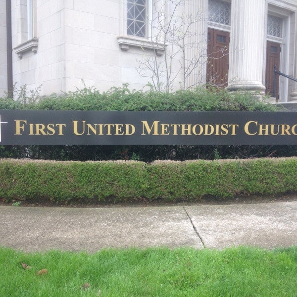 First United Methodist Lexington Post & Panel Sign
