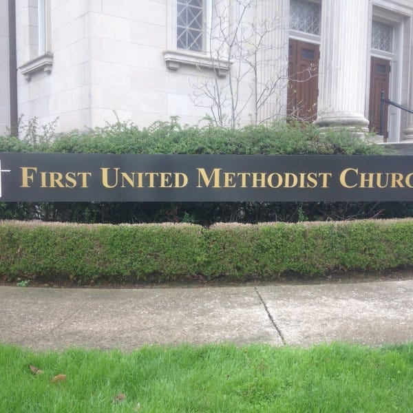 First United Methodist Lexington Post & Panel Sign