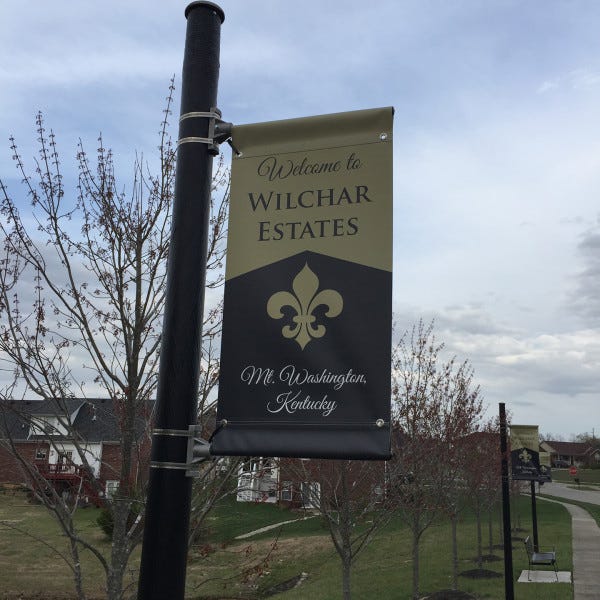 Wilchar Estates Pole Banners