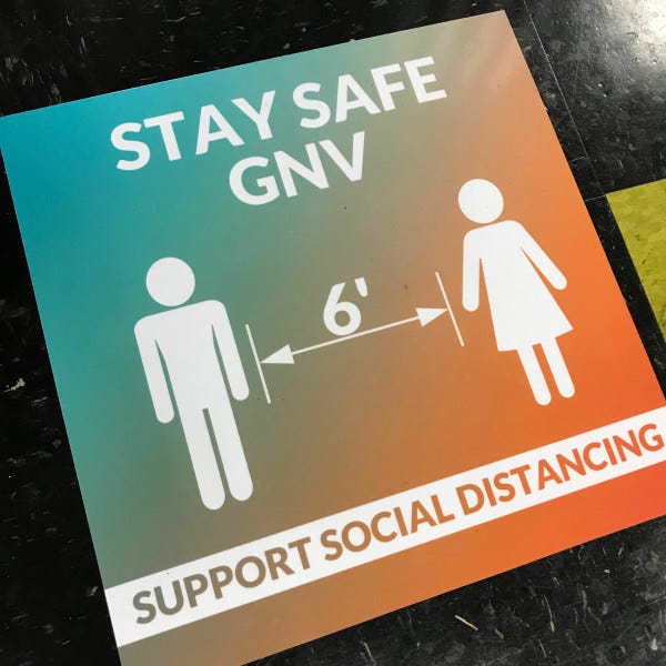 Floor Graphics - Social Distancing