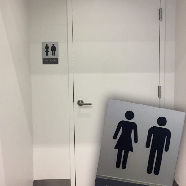 Ada Restroom Signsignarama Silver Springwest End Public Library