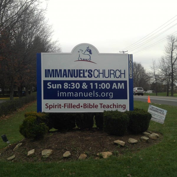 Illuminated Aluminum Monument Signsignarama Silver Springimmanuels Church