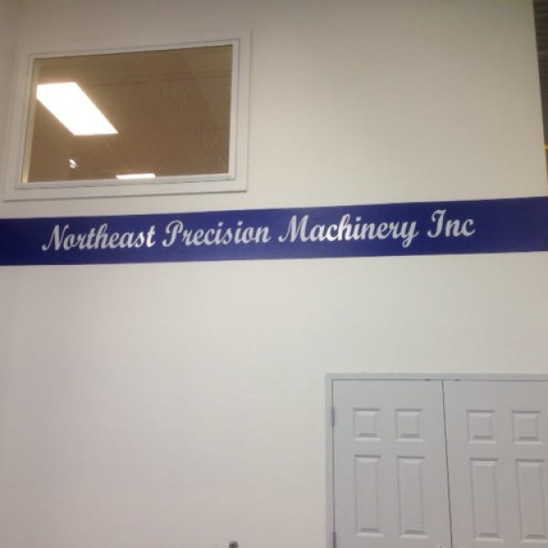 Wall Graphics - Northeast Precision Machinery