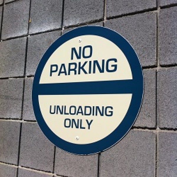 Parking Sign Shaped