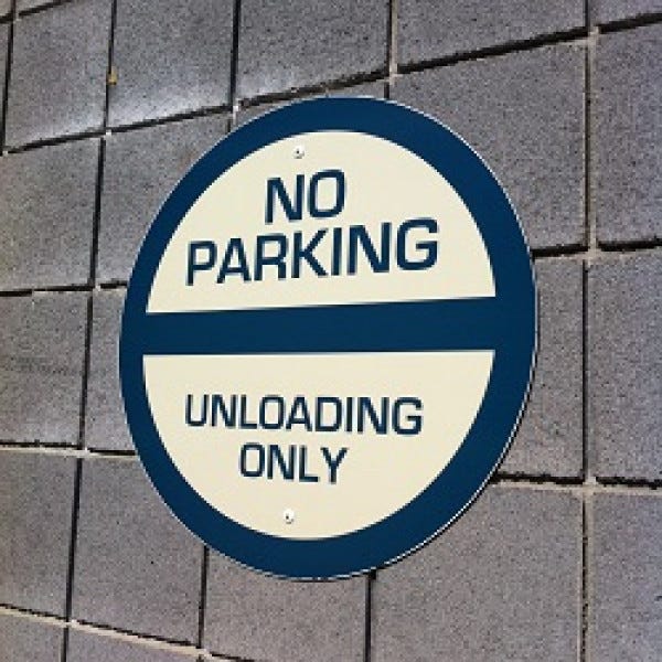 Parking Sign Shaped