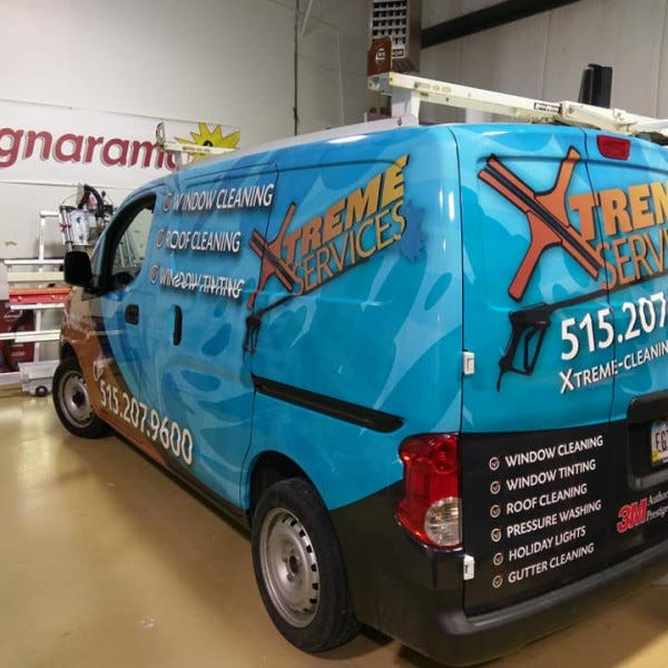 Ankeny Xtreme Services Van Wrap