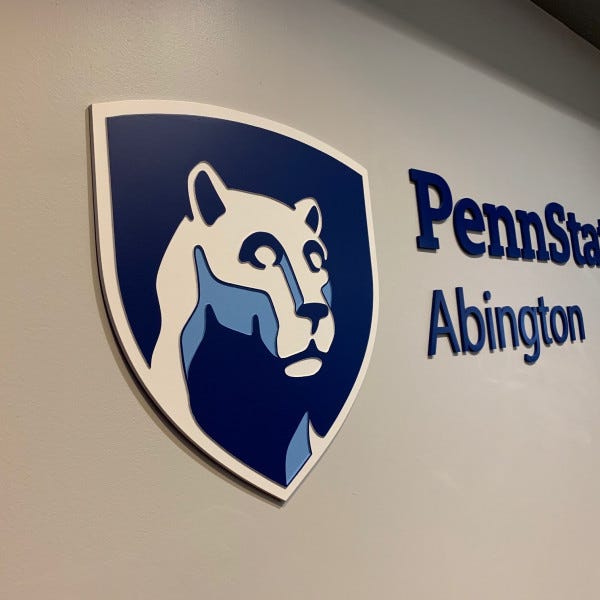 Dimensional Lettering - Penn State Abington