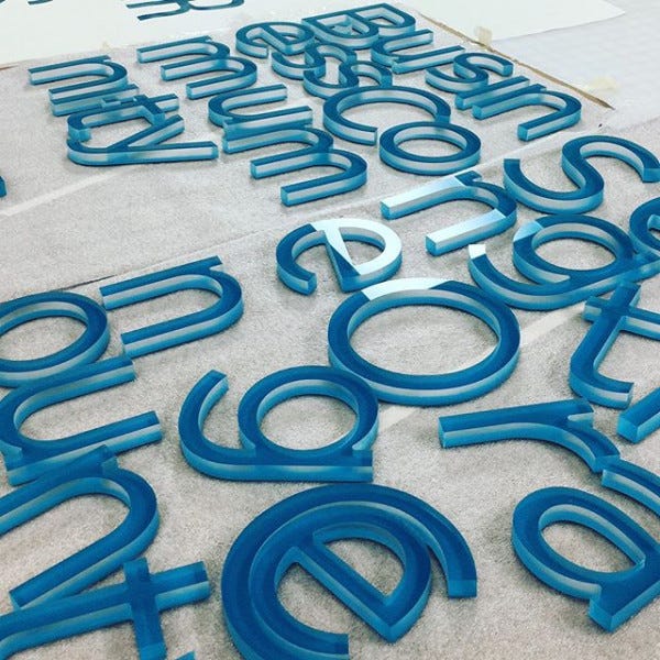 Acrylic Dimensional Letters 