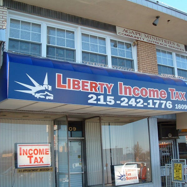 Awning - Liberty Income Tax