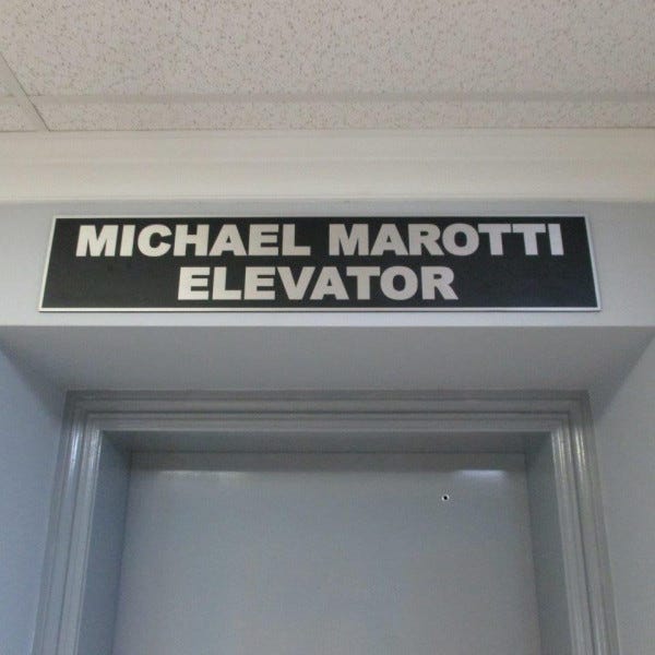 Elevator Plaque