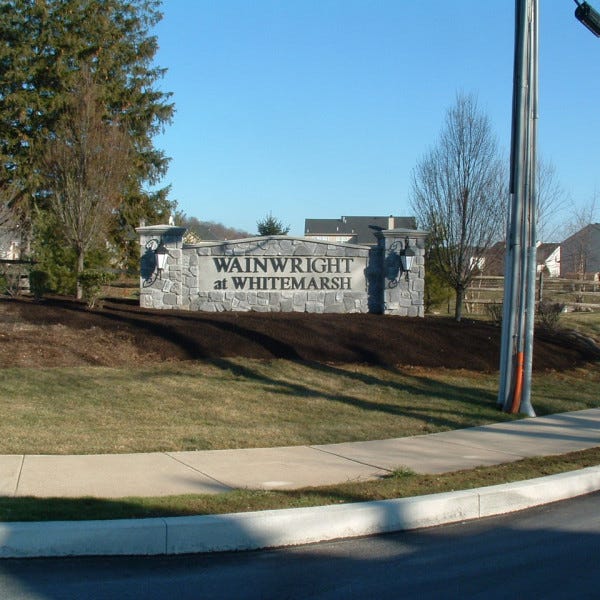 Monument Sign - Wainwright at Whitemarsh