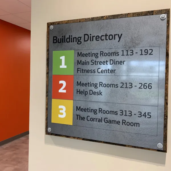 Directory On Wood Backer