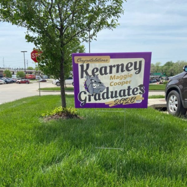 Signarama Liberty Mo Kansas City Khs Yard Sign Outside