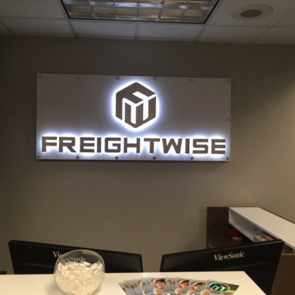 Brushed Aluminum Halo Lit Letters With Standoff