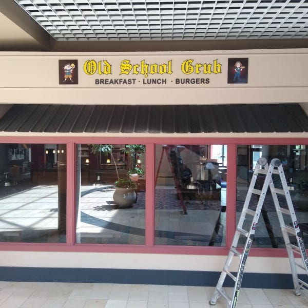 Wall Sign-Old School Grub