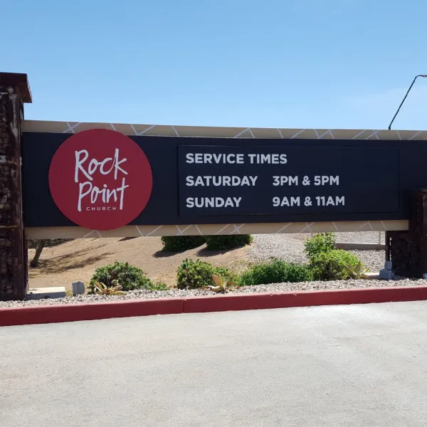 Monument Sign-Rock Point Church