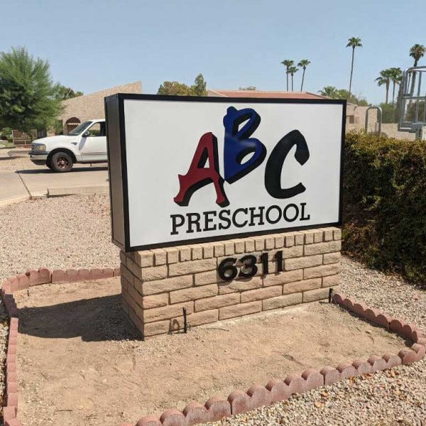 Monument Sign-ABC Preschool