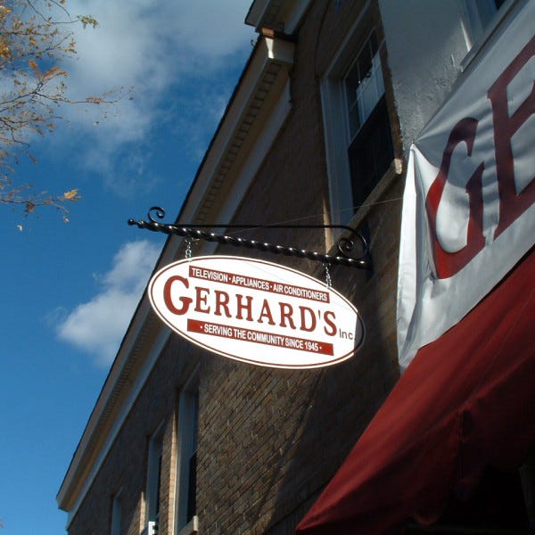 Hanging Sign on Bracket - Gerhard\'s