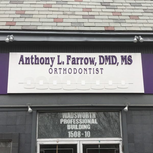 Aluminum Signs - Farrow Dentistry