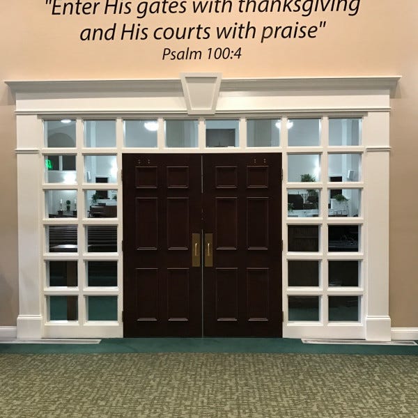 Tates Creek Christian Church Wall Lettering
