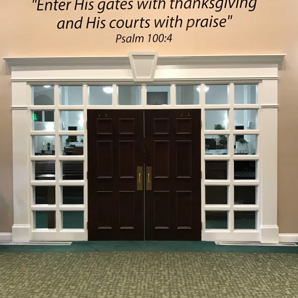 Tates Creek Christian Church Wall Lettering